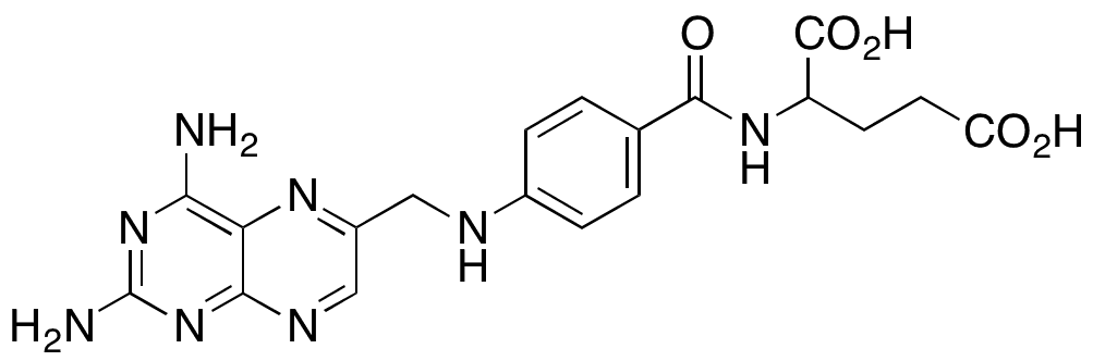 N-[4-[[(2,4-Diamino-6-pteridinyl)methyl]amino]benzoyl]glutamic Acid - Chemical structure and product image