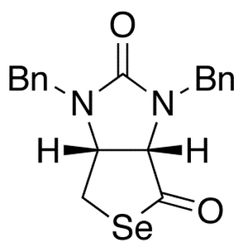 (3aS, 4aR)-1,3-Dibenzyldihydro-1H-selenolo[3,4-d]imidazole-2,4-(3H,3aH)dione - Chemical structure and product image