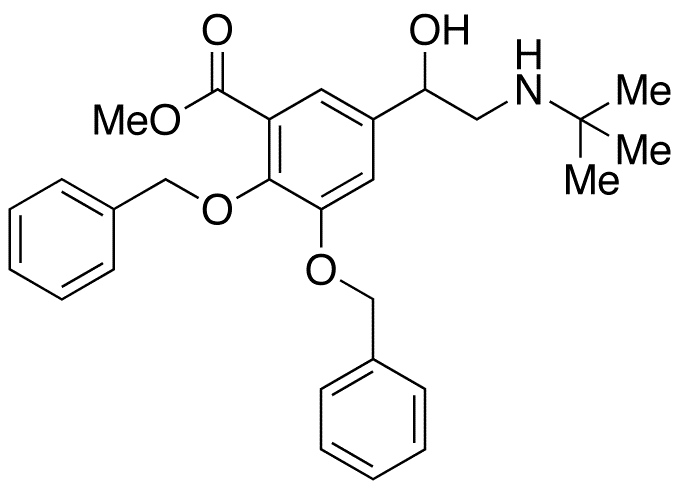 4,5-Dibenzyl-5-hydroxy Albuterol Acid Methyl Ester - Chemical structure and product image