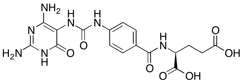 (S)-2-(4-(3-(2,4-diamino-6-oxo-1,6-dihydropyrimidin-5-yl)ureido)benzamido)pentanedioic Acid - Chemical structure and product image