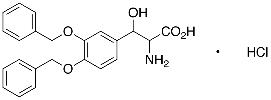 3,4-Di-O-benzyl Droxidopa Hydrochloride(Mixture of Diastereomers) - Chemical structure and product image