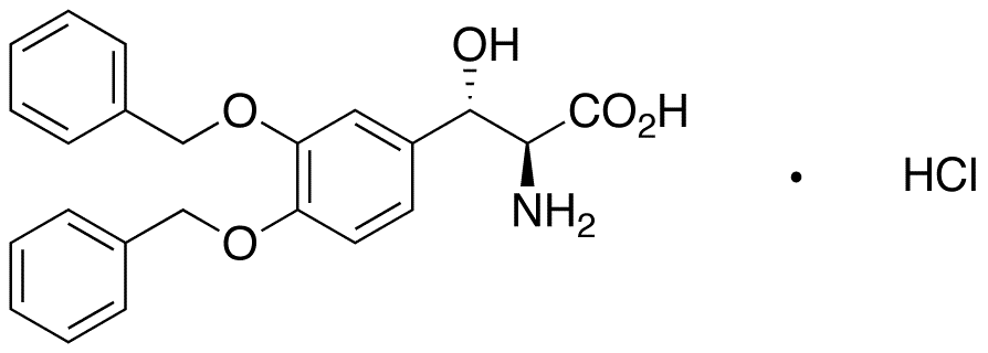 3,4-Di-O-benzyl DL-erythro-Droxidopa Hydrochloride - Chemical structure and product image