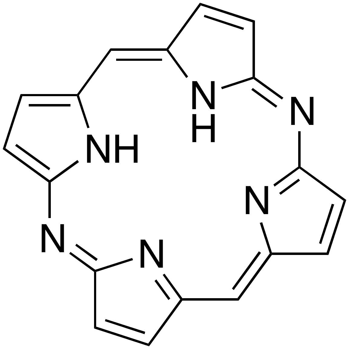 5,15-Diazaporphine - Chemical structure and product image
