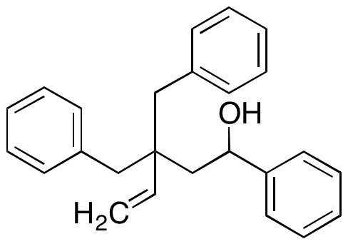 3,3-Dibenzyl-1-phenylpent-4-en-1-ol - Chemical structure and product image