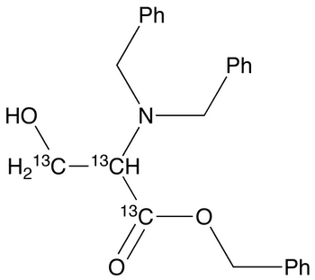 2-N,N-Dibenzyl Serine Benzyl Ester-13C3 - Chemical structure and product image