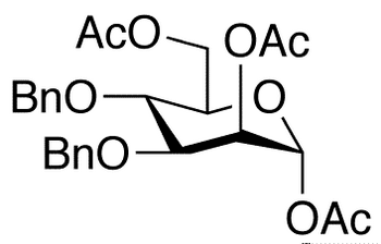 3,4-Di-O-benzyl-1,2,6-tri-O-acetyl-alfa-D-mannopyranose - Chemical structure and product image