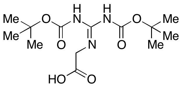 1,3-Di-boc-2-(carboxymethyl)guanidine - Chemical structure and product image