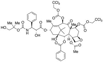 N-Des-t-boc-N-2-(1-hydroxy-2-methyl)propyloxycarbonxyl-7,10-O-bis{[(2,2,2-trichloroethyl)oxy]carbonyl} Docetaxel - Chemical structure and product image