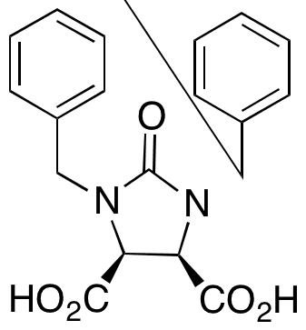 cis-1,3-Dibenzyl-2-imidazolidone-4,5-dicarboxylic Acid - Chemical structure and product image