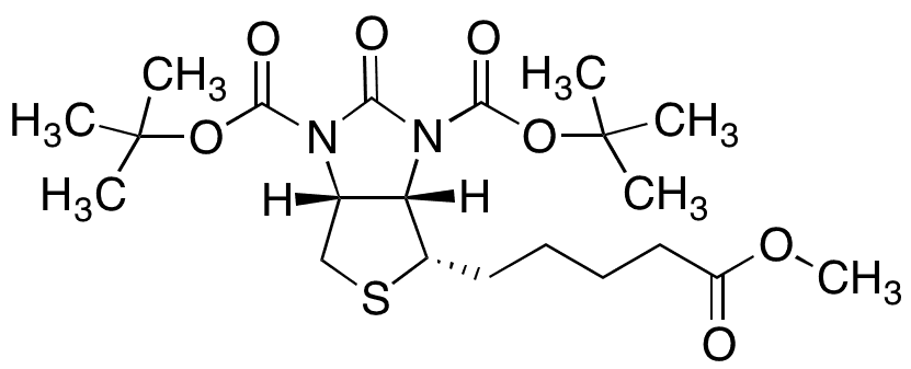 Diboc Biotin Methyl Ester - Chemical structure and product image
