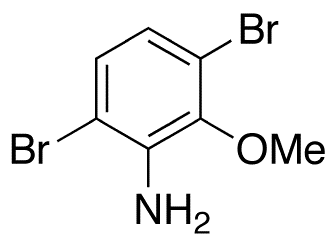 3,6-Dibromo-o-anisidine - Chemical structure and product image