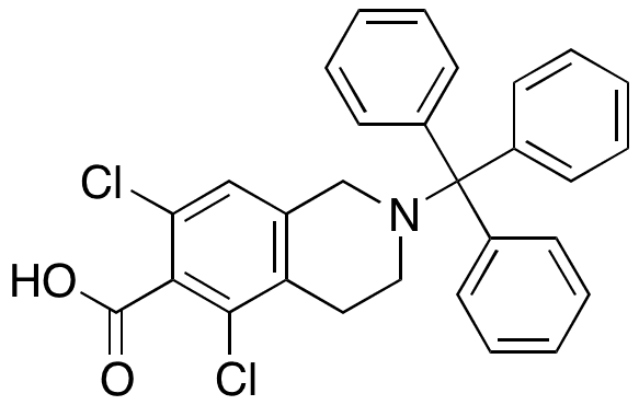 (2R)-5-(((1,3,4-Thiadiazol-2-yl)thio)methyl)-2-((R)-(2-(1H-tetrazol-1-yl)acetamido)(carboxy)methyl)-5,6-dihydro-2H-1,3-thiazine-4-carboxylic Acid - Chemical structure and product image