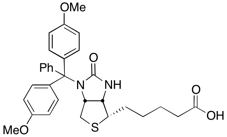 1â€™N-(4,4â€™-Dimethoxytrityl) Biotin - Chemical structure and product image