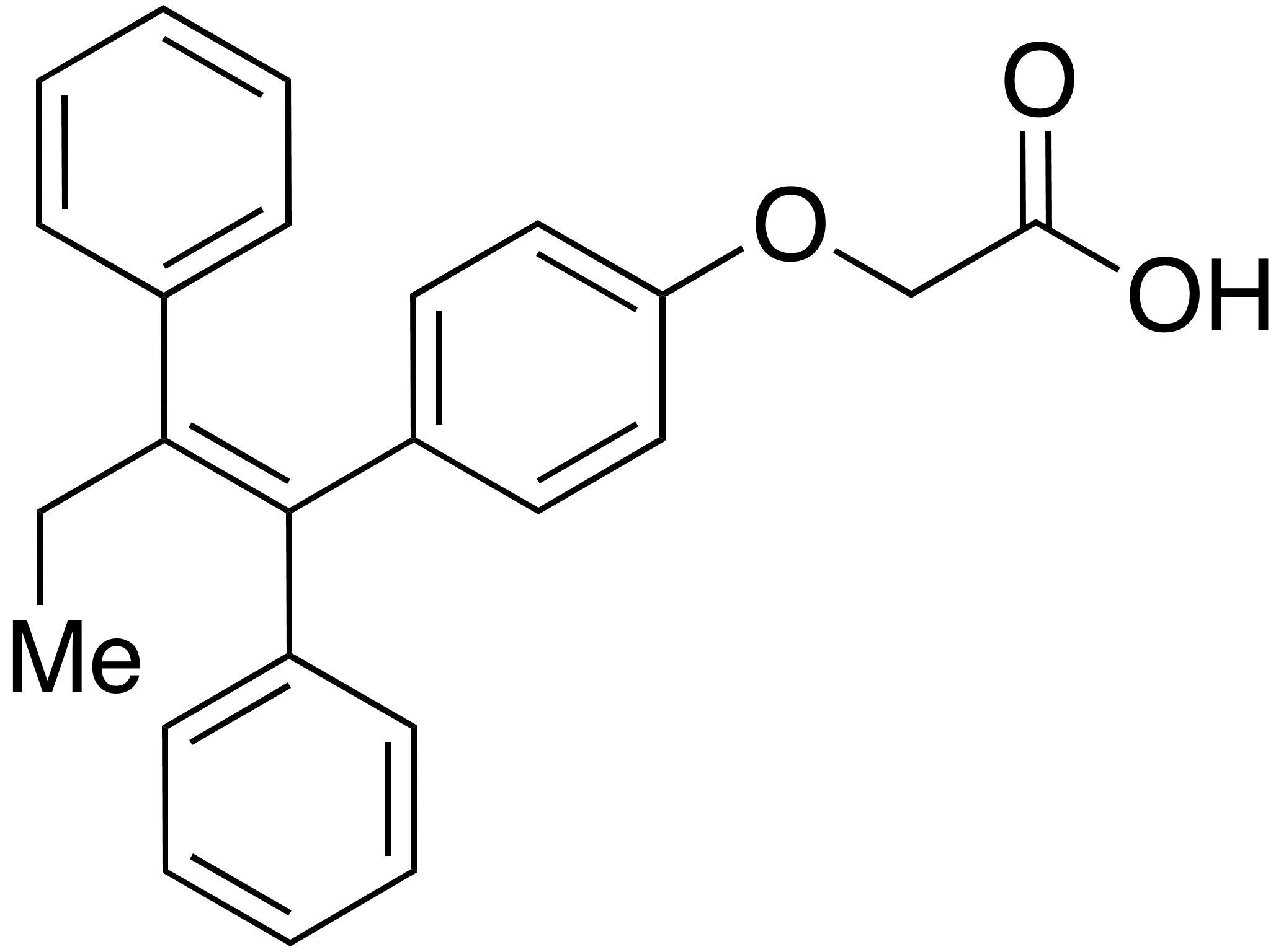 (E)-3-Hydroxy Tamoxifen - Chemical structure and product image