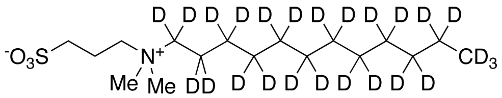 N-(Dodecyl-d25)-N,N-dimethyl-3-ammonio-1-propanesulphonate - Chemical structure and product image