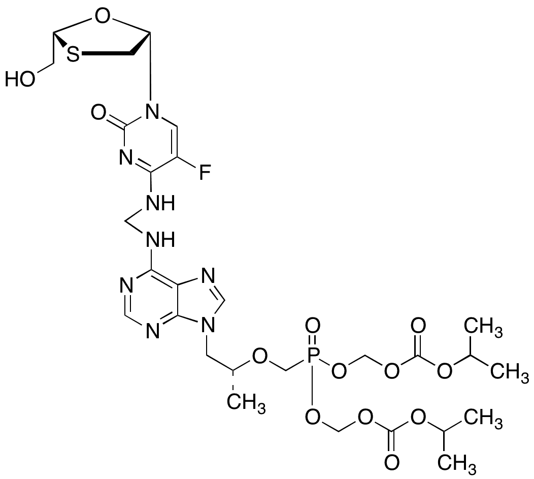 Emtricitabine Tenofovir Disoproxil Dimer - Chemical structure and product image