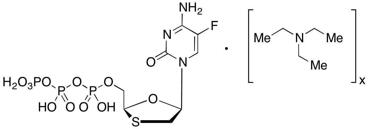ent-Emtricitabine Triphosphate Triethylammonium Salt - Chemical structure and product image
