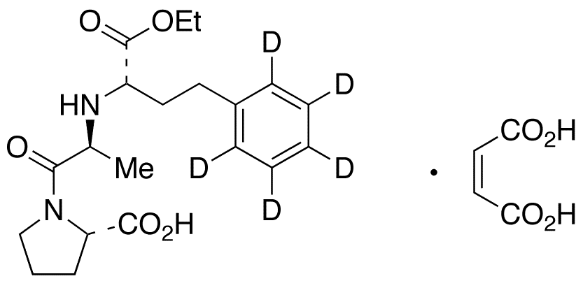 (S,S,S)-Enalapril-d5 Maleate Salt - Chemical structure and product image