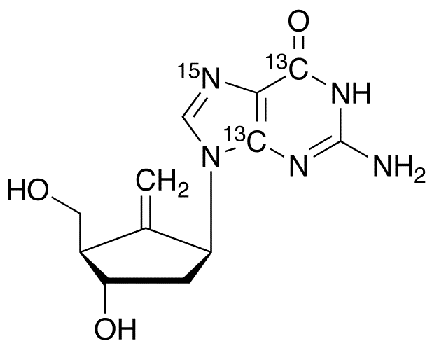 Entecavir-13C2,15N - Chemical structure and product image