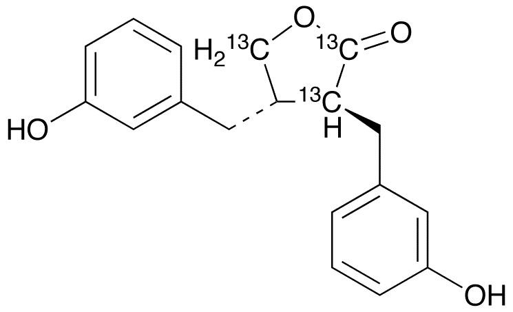 rac Enterolactone -13C3 - Chemical structure and product image