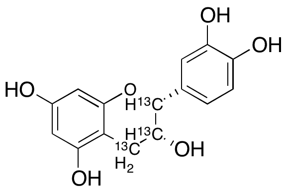 (-)-Epicatechin-13C3 - Chemical structure and product image