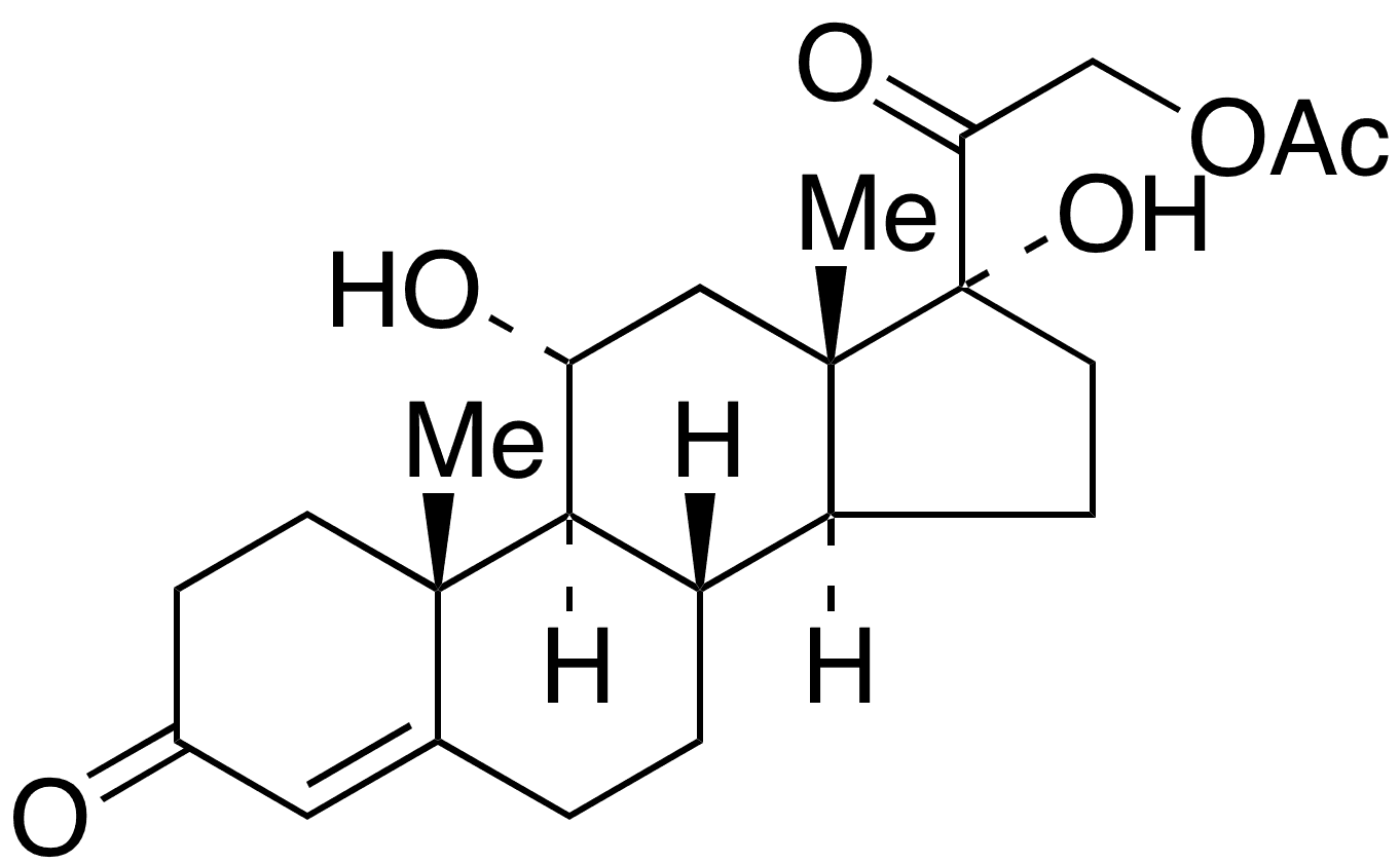 Epi Hydrocortisone 21-Acetate - Chemical structure and product image