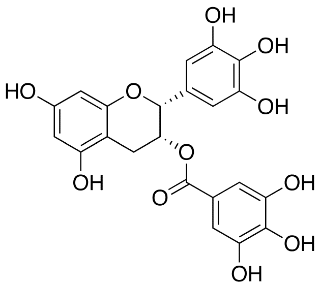 (-)-Epigallocatechin Gallate - Chemical structure and product image
