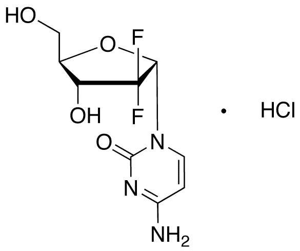 1’-Epi Gemcitabine Hydrochloride - Chemical structure and product image