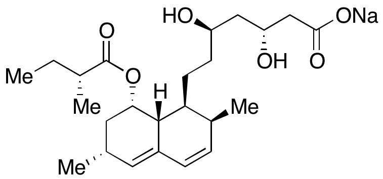 Epi Lovastatin Hydroxy Acid Sodium Salt - Chemical structure and product image