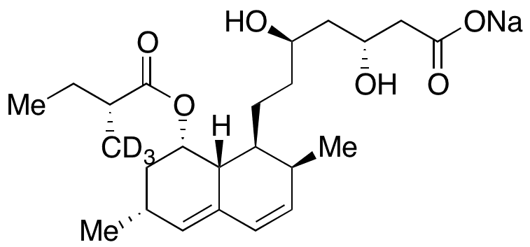 Epi Lovastatin Hydroxy Acid-d3 Sodium Salt - Chemical structure and product image