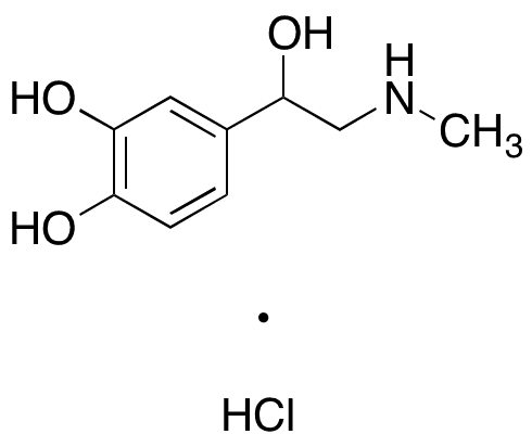	(+/-)-Epinephrine Hydrochloride - Chemical structure and product image