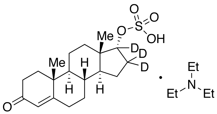 Epitestosterone Sulfate-d3 Triethylamine Salt - Chemical structure and product image
