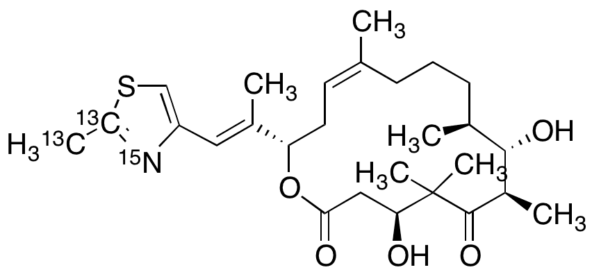 Epothilone D-13C2,15N - Chemical structure and product image