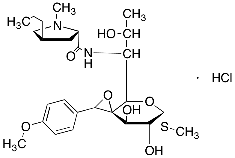 Epoxy p-Methoxybenzene Lincomycin Hydrochloride - Chemical structure and product image