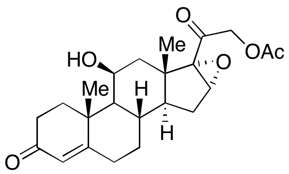 16α,17-Epoxycorticosterone 21-Acetate - Chemical structure and product image