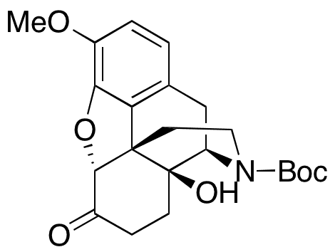 (5α)-4,5-Epoxy-14-hydroxy-3-methoxy-6-oxomorphinan-17-carboxylic Acid 1,1-Dimethylethyl Ester - Chemical structure and product image