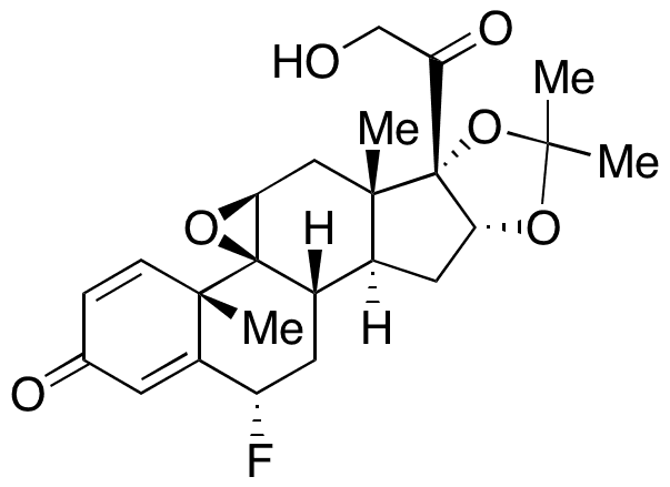  (6α,9β,11β,16α)-9,11-Epoxy-6-fluoro-21-hydroxy-16,17-[(1-methylethylidene)bis (oxy)]pregna-1,4-diene-3,20-dione - Chemical structure and product image