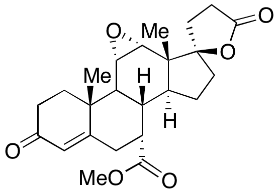  (7α,11α,12α,17α)-11,12-Epoxy-17-hydroxy-3-oxo-pregn-4-ene-7,21-dicarboxylic Acid Lactone, Methyl Ester - Chemical structure and product image