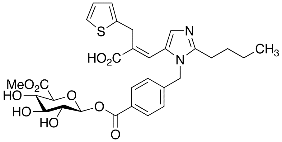 Eprosartan Acyl-β-D-glucuronide Methyl Ester - Chemical structure and product image