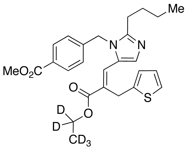 Eprosartan Ethyl-d5 Methyl Diester - Chemical structure and product image