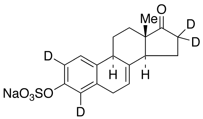 Equilin 3-Sulfate-d4 Sodium Salt (stabilized with TRIS, 50% w/w) - Chemical structure and product image