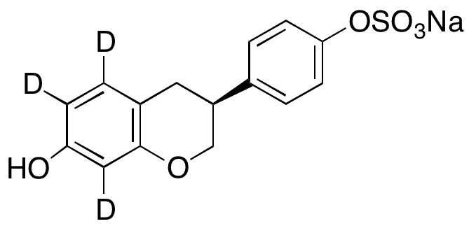 (S)-Equol 4’-Sulfate-d3 Sodium Salt - Chemical structure and product image