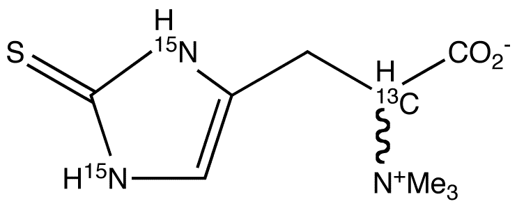 DL-Ergothioneine-13C,15N2 - Chemical structure and product image