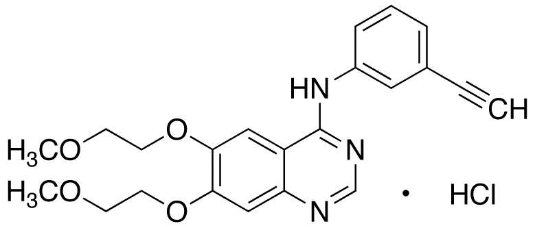 Erlotinib Hydrochloride (Tarceva) - Chemical structure and product image