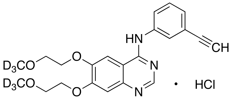 Erlotinib-d6 Hydrochloride - Chemical structure and product image