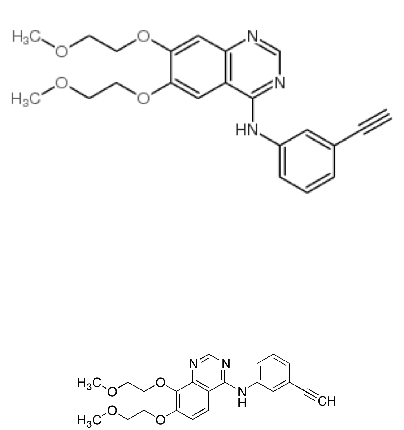 N-(3-Ethynyphenyl)-7,8-bis(2-methoxyethoxy)quinazolin-4-amine - Chemical structure and product image