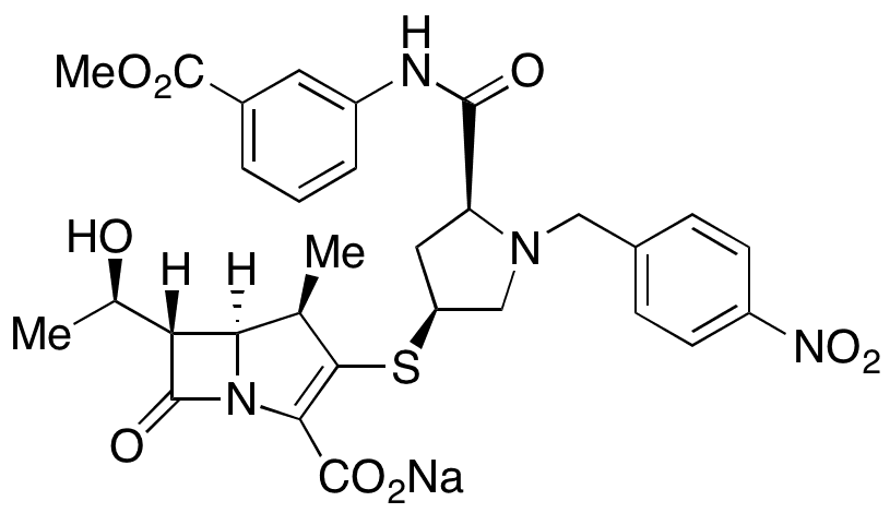 Ertapenem N-Carboxy-p-nitrobenzyl Methyl Ester Sodium Salt - Chemical structure and product image