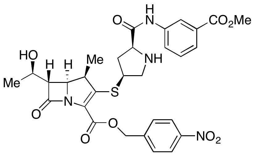 Ertapenem 4-Nitrobenzyl Methyl Ester - Chemical structure and product image