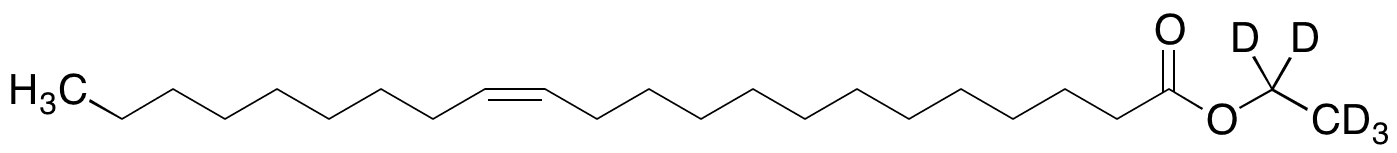 Erucic Acid Ethyl-d5 Ester - Chemical structure and product image