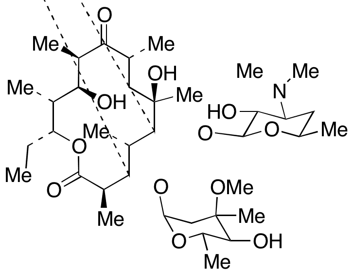 Erythromycin B (90%) - Chemical structure and product image